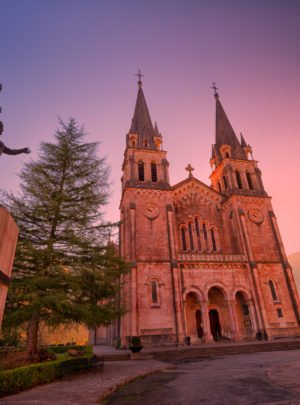 King Pelayo at the Basilica of Covadonga